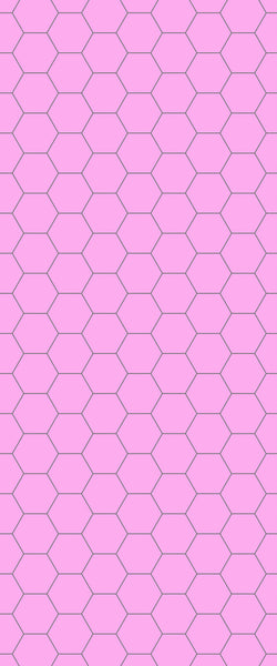 Pink Hexagon Tile Acrylic Wall Panel 2440mm x 1220mm (3mm Thick) - CladdTech