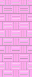 Pink Mosaic Tile Acrylic Shower Wall Panel 2440mm x 1220mm ( 3mm Thick) - CladdTech