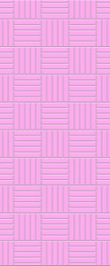 Pink Mosaic Tile Acrylic Shower Wall Panel 2440mm x 1220mm ( 3mm Thick) - CladdTech