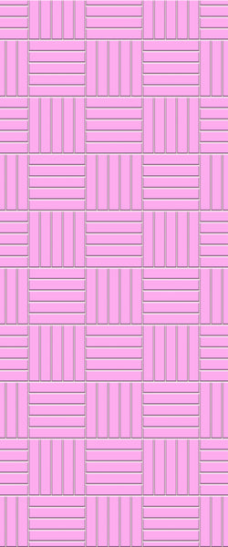 Pink Mosaic Tile Acrylic Shower Wall Panel 2440mm x 1220mm ( 3mm Thick) - CladdTech