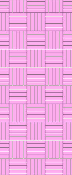 Pink Mosaic Tile Acrylic Shower Wall Panel 2440mm x 1220mm ( 3mm Thick) - CladdTech