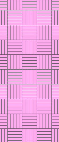Pink Mosaic Tile Acrylic Shower Wall Panel 2440mm x 1220mm ( 3mm Thick) - CladdTech