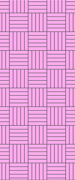 Pink Mosaic Tile Acrylic Shower Wall Panel 2440mm x 1220mm ( 3mm Thick) - CladdTech