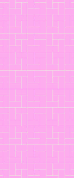 Pink Windmill Tile Acrylic Shower Panel 2440mm x 1220mm ( 3mm Thick) - CladdTech