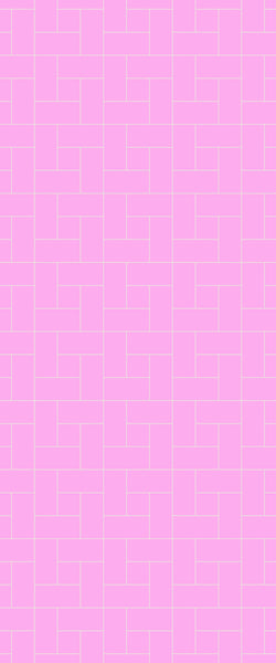 Pink Windmill Tile Acrylic Shower Panel 2440mm x 1220mm ( 3mm Thick) - CladdTech