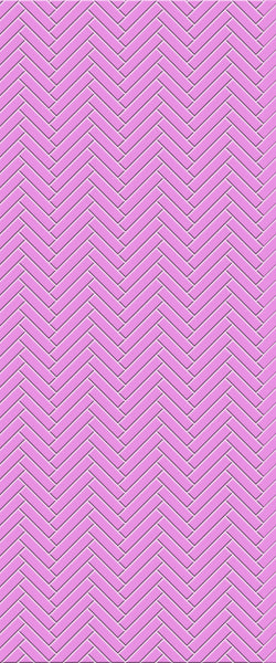 Pink Single Herringbone Tile Acrylic Shower Panel 2440mm x 1220mm ( 3mm Thick) - CladdTech