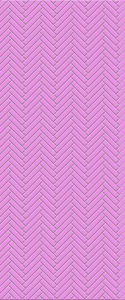 Pink Single Herringbone Tile Acrylic Shower Panel 2440mm x 1220mm ( 3mm Thick) - CladdTech