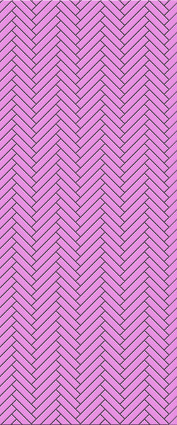 Pink Single Herringbone Tile Acrylic Shower Panel 2440mm x 1220mm ( 3mm Thick) - CladdTech