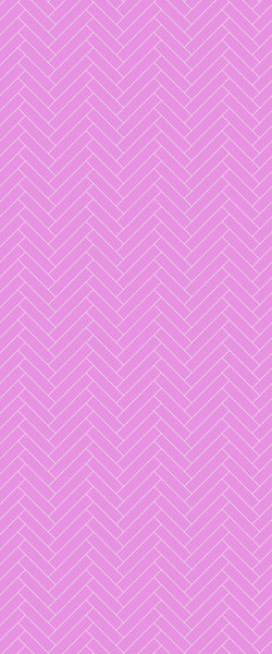 Pink Single Herringbone Tile Acrylic Shower Panel 2440mm x 1220mm ( 3mm Thick) - CladdTech