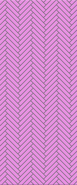 Pink Double Herringbone Tile Acrylic Shower Panel 2440mm x 1220mm ( 3mm Thick) - CladdTech
