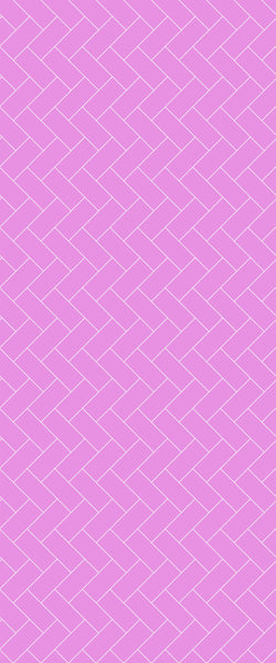 Pink Diagonal Herringbone Tile Acrylic Shower Panel 2440mm x 1220mm ( 3mm Thick) - CladdTech