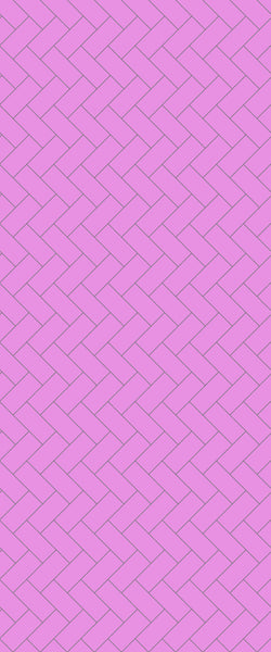 Pink Diagonal Herringbone Tile Acrylic Shower Panel 2440mm x 1220mm ( 3mm Thick) - CladdTech