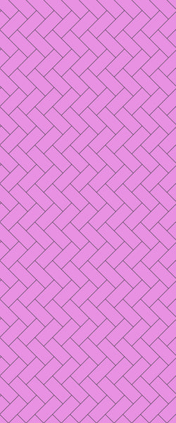 Pink Diagonal Herringbone Tile Acrylic Shower Panel 2440mm x 1220mm ( 3mm Thick) - CladdTech