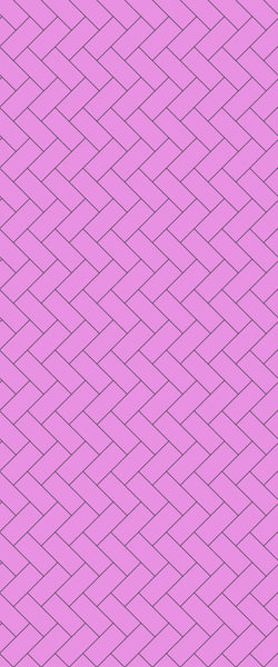 Pink Diagonal Herringbone Tile Acrylic Shower Panel 2440mm x 1220mm ( 3mm Thick) - CladdTech