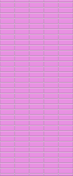 Pink Horizontal Block Tile Acrylic Shower Panel 2440mm x 1220mm ( 3mm Thick) - CladdTech
