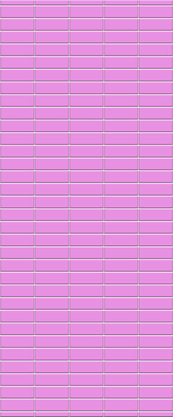 Pink Horizontal Block Tile Acrylic Shower Panel 2440mm x 1220mm ( 3mm Thick) - CladdTech