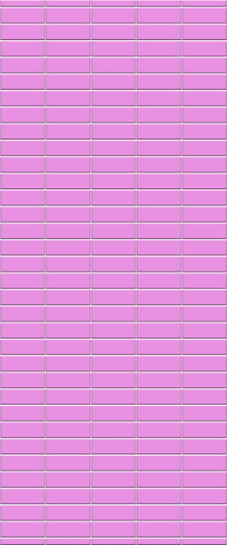 Pink Horizontal Block Tile Acrylic Shower Panel 2440mm x 1220mm ( 3mm Thick) - CladdTech