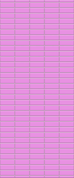 Pink Horizontal Block Tile Acrylic Shower Panel 2440mm x 1220mm ( 3mm Thick) - CladdTech