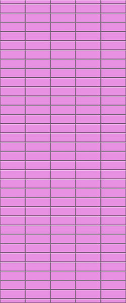 Pink Horizontal Block Tile Acrylic Shower Panel 2440mm x 1220mm ( 3mm Thick) - CladdTech