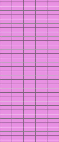 Pink Horizontal Block Tile Acrylic Shower Panel 2440mm x 1220mm ( 3mm Thick) - CladdTech