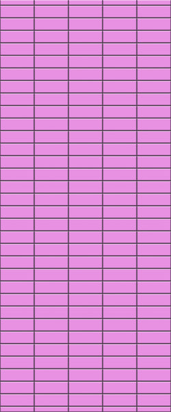 Pink Horizontal Block Tile Acrylic Shower Panel 2440mm x 1220mm ( 3mm Thick) - CladdTech