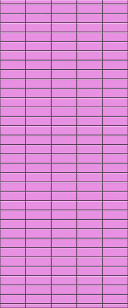 Pink Horizontal Block Tile Acrylic Shower Panel 2440mm x 1220mm ( 3mm Thick) - CladdTech