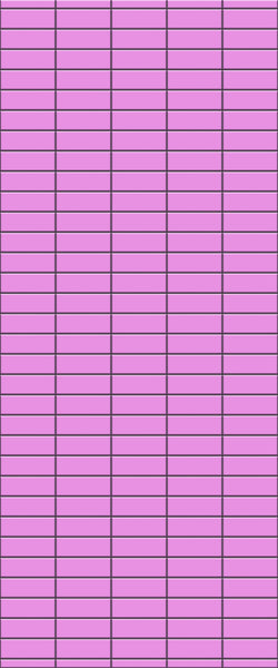Pink Horizontal Block Tile Acrylic Shower Panel 2440mm x 1220mm ( 3mm Thick) - CladdTech