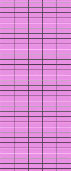 Pink Horizontal Block Tile Acrylic Shower Panel 2440mm x 1220mm ( 3mm Thick) - CladdTech