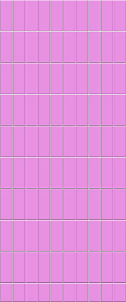 Pink Vertical Block Tile Acrylic Shower Panel 2440mm x 1220mm ( 3mm Thick) - CladdTech