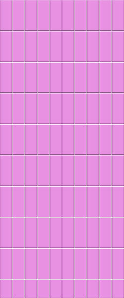 Pink Vertical Block Tile Acrylic Shower Panel 2440mm x 1220mm ( 3mm Thick) - CladdTech