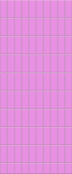 Pink Vertical Block Tile Acrylic Shower Panel 2440mm x 1220mm ( 3mm Thick) - CladdTech