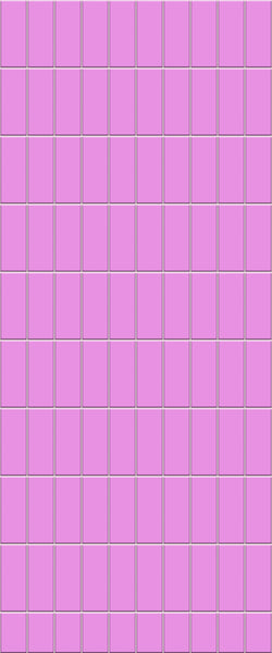 Pink Vertical Block Tile Acrylic Shower Panel 2440mm x 1220mm ( 3mm Thick) - CladdTech