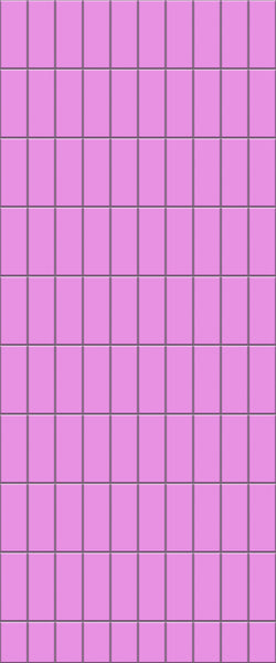 Pink Vertical Block Tile Acrylic Shower Panel 2440mm x 1220mm ( 3mm Thick) - CladdTech