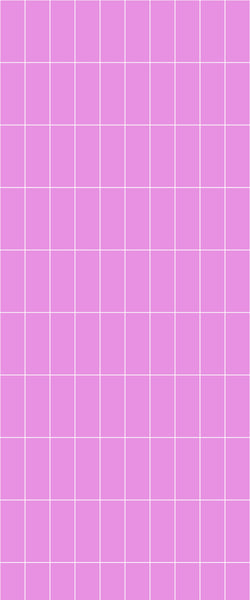 Pink Vertical Block Tile Acrylic Shower Panel 2440mm x 1220mm ( 3mm Thick) - CladdTech