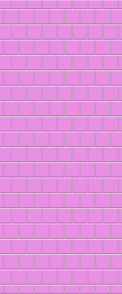 Pink Large Square's Tile Acrylic Shower Wall Panel 2440mm x 1220mm ( 3mm Thick) - CladdTech