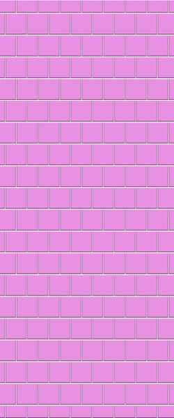 Pink Large Square's Tile Acrylic Shower Wall Panel 2440mm x 1220mm ( 3mm Thick) - CladdTech