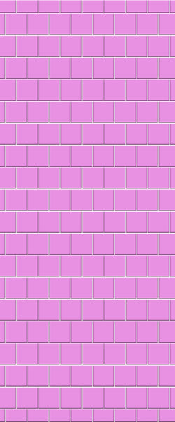 Pink Large Square's Tile Acrylic Shower Wall Panel 2440mm x 1220mm ( 3mm Thick) - CladdTech