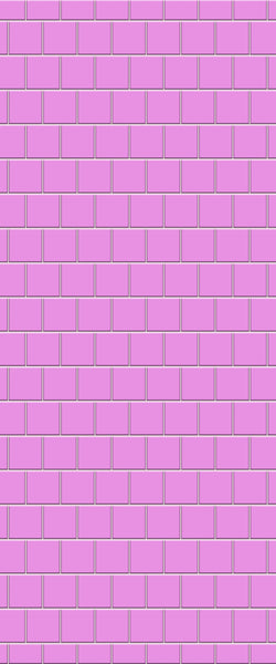 Pink Large Square's Tile Acrylic Shower Wall Panel 2440mm x 1220mm ( 3mm Thick) - CladdTech