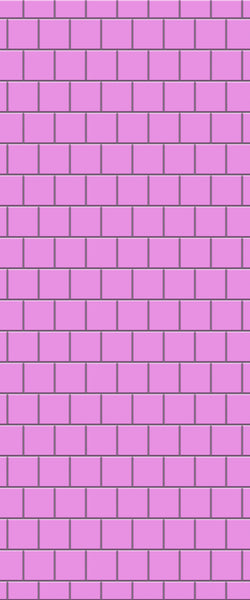 Pink Large Square's Tile Acrylic Shower Wall Panel 2440mm x 1220mm ( 3mm Thick) - CladdTech