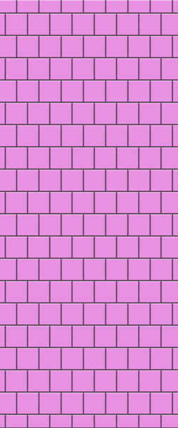 Pink Large Square's Tile Acrylic Shower Wall Panel 2440mm x 1220mm ( 3mm Thick) - CladdTech