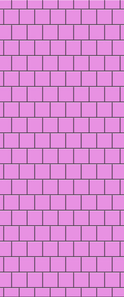 Pink Large Square's Tile Acrylic Shower Wall Panel 2440mm x 1220mm ( 3mm Thick) - CladdTech