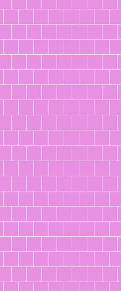 Pink Large Square's Tile Acrylic Shower Wall Panel 2440mm x 1220mm ( 3mm Thick) - CladdTech