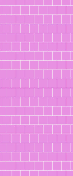 Pink Large Square's Tile Acrylic Shower Wall Panel 2440mm x 1220mm ( 3mm Thick) - CladdTech