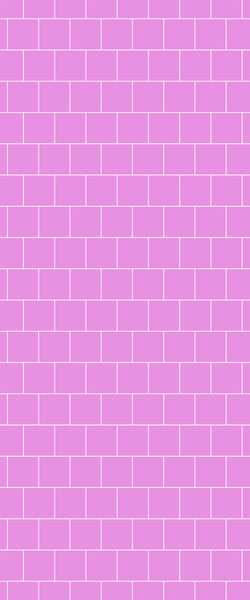 Pink Large Square's Tile Acrylic Shower Wall Panel 2440mm x 1220mm ( 3mm Thick) - CladdTech