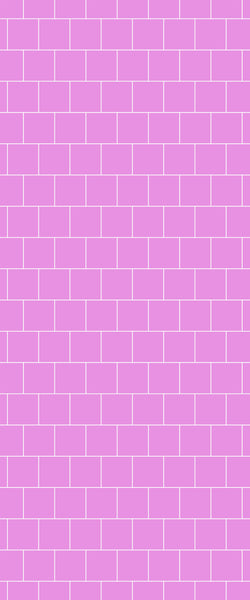 Pink Large Square's Tile Acrylic Shower Wall Panel 2440mm x 1220mm ( 3mm Thick) - CladdTech