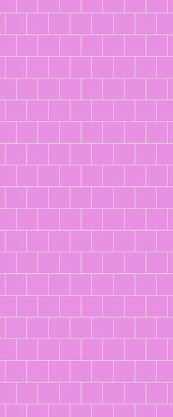 Pink Large Square's Tile Acrylic Shower Wall Panel 2440mm x 1220mm ( 3mm Thick) - CladdTech