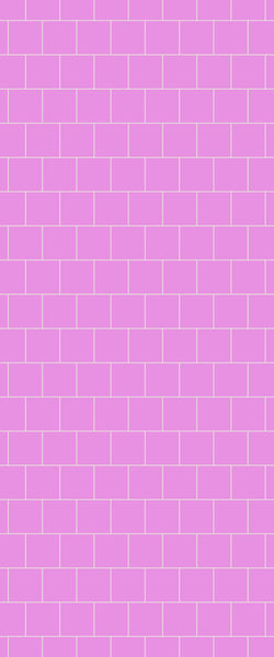 Pink Large Square's Tile Acrylic Shower Wall Panel 2440mm x 1220mm ( 3mm Thick) - CladdTech