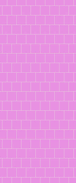 Pink Large Square's Tile Acrylic Shower Wall Panel 2440mm x 1220mm ( 3mm Thick) - CladdTech