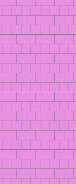 Pink Large Square's Tile Acrylic Shower Wall Panel 2440mm x 1220mm ( 3mm Thick) - CladdTech