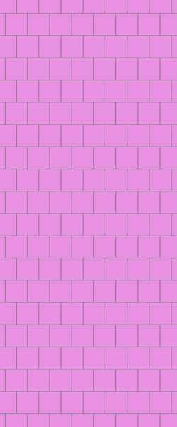 Pink Large Square's Tile Acrylic Shower Wall Panel 2440mm x 1220mm ( 3mm Thick) - CladdTech